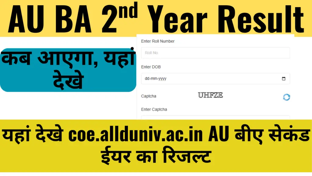 Allahabad University BA 2nd Year Result 2025