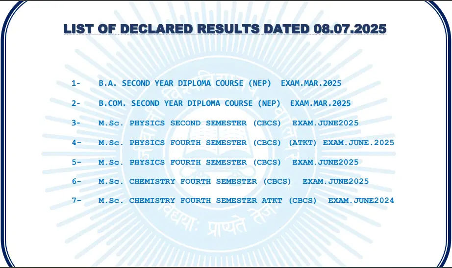 Jiwaji University Result By Roll Number